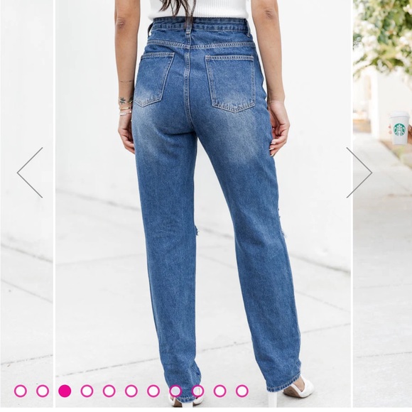 Size 27 (4) Straight Leg Jeans - Picture 2 of 6